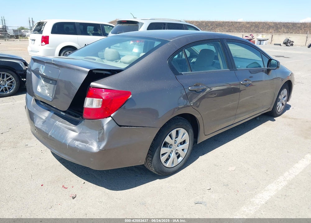 2012 HONDA CIVIC VIN: 19XFB2F55CE321840
