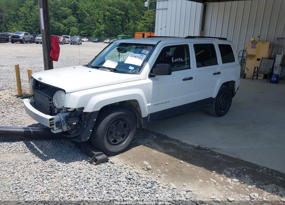 2016 JEEP PATRIOT VIN: 1C4NJPBB7GD774369