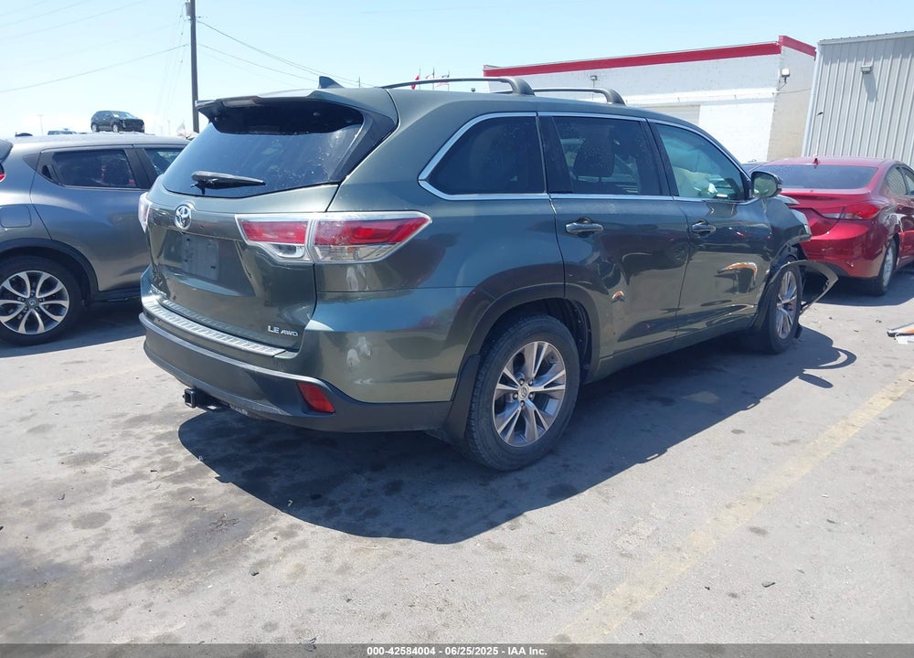 2014 TOYOTA HIGHLANDER VIN: 5TDBKRFH1ES059406