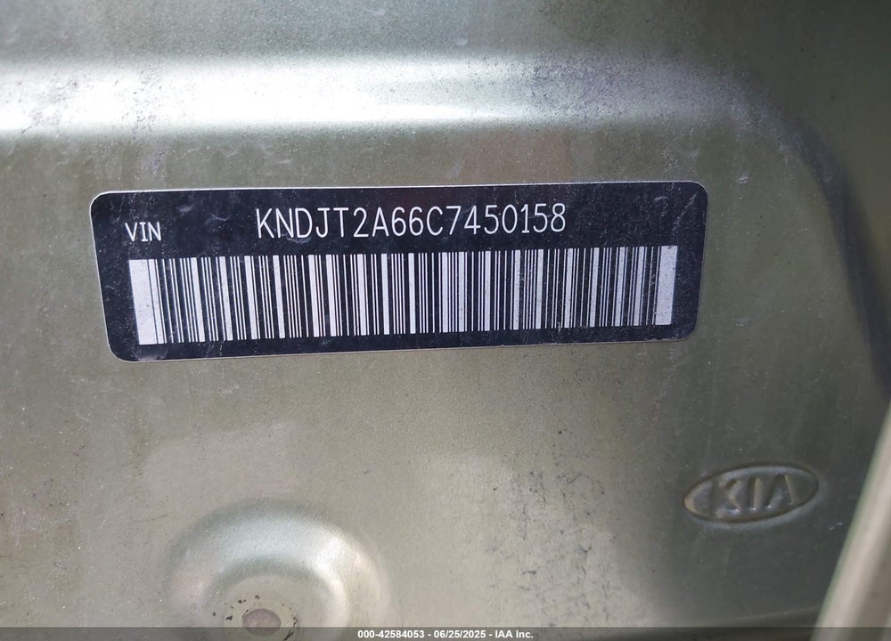 2012 KIA SOUL VIN: KNDJT2A66C7450158