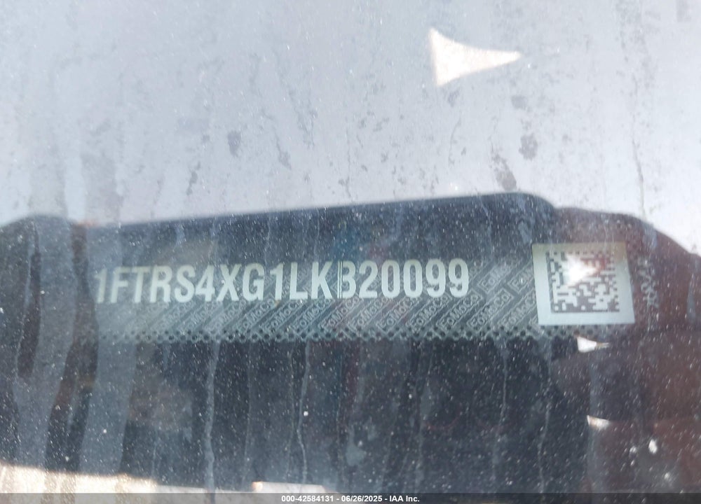 2020 FORD TRANSIT-350 CARGO VAN VIN: 1FTRS4XG1LKB20099