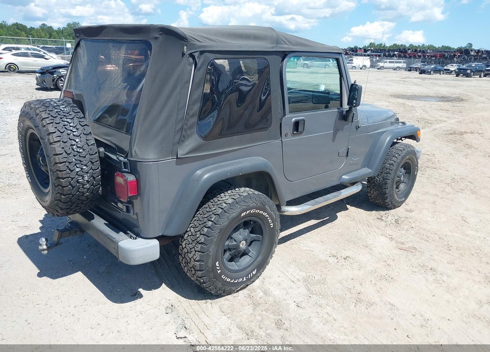 2002 JEEP WRANGLER SPORT VIN: 1J4FA49S62P731507