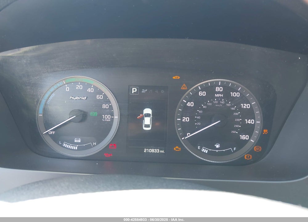 2016 HYUNDAI SONATA HYBRID VIN: KMHE24L19GA011493