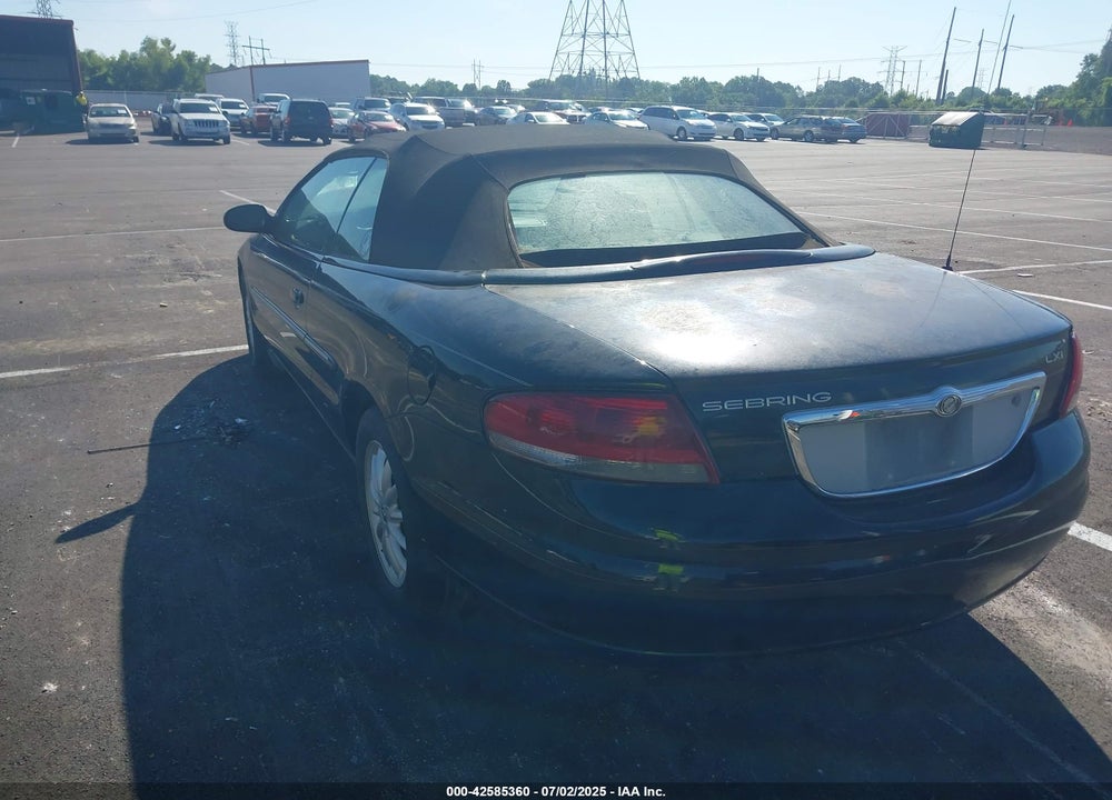 2002 CHRYSLER SEBRING LXI VIN: 1C3EL55R92N301605