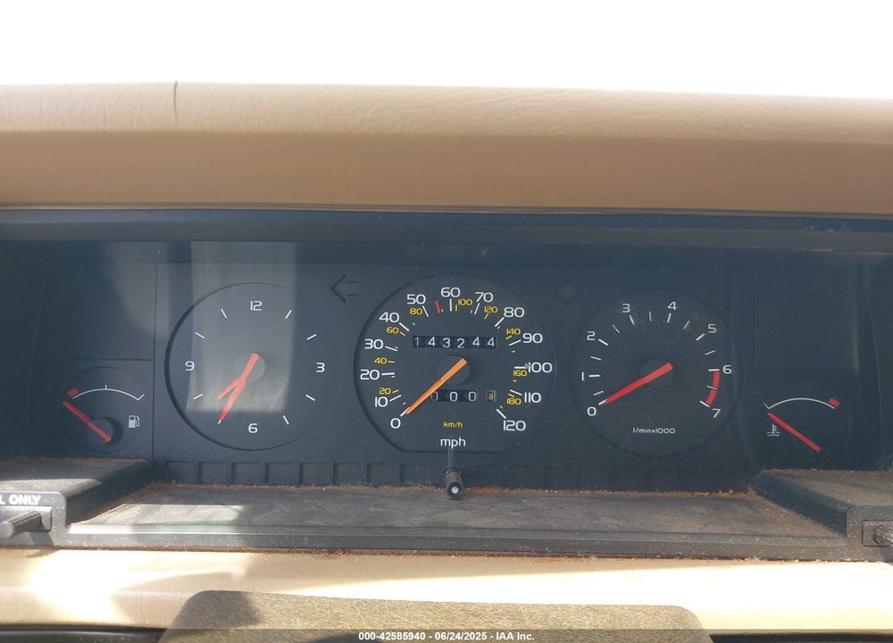 1986 VOLVO 740 GLE VIN: YV1FX8857G1035931