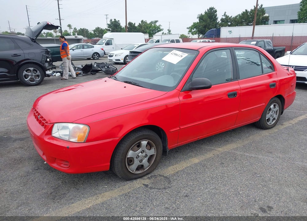 2000 HYUNDAI ACCENT GL VIN: KMHCG45G5YU065657