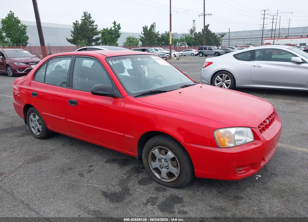 2000 HYUNDAI ACCENT GL VIN: KMHCG45G5YU065657