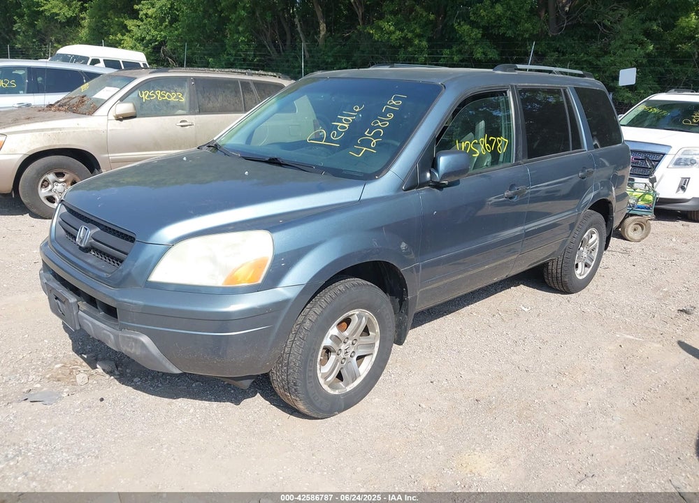 2005 HONDA PILOT EX-L VIN: 2HKYF18765H571821