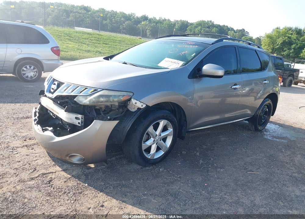 2009 NISSAN MURANO SL VIN: JN8AZ18U29W004346