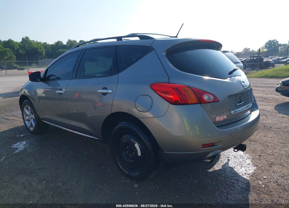2009 NISSAN MURANO SL VIN: JN8AZ18U29W004346