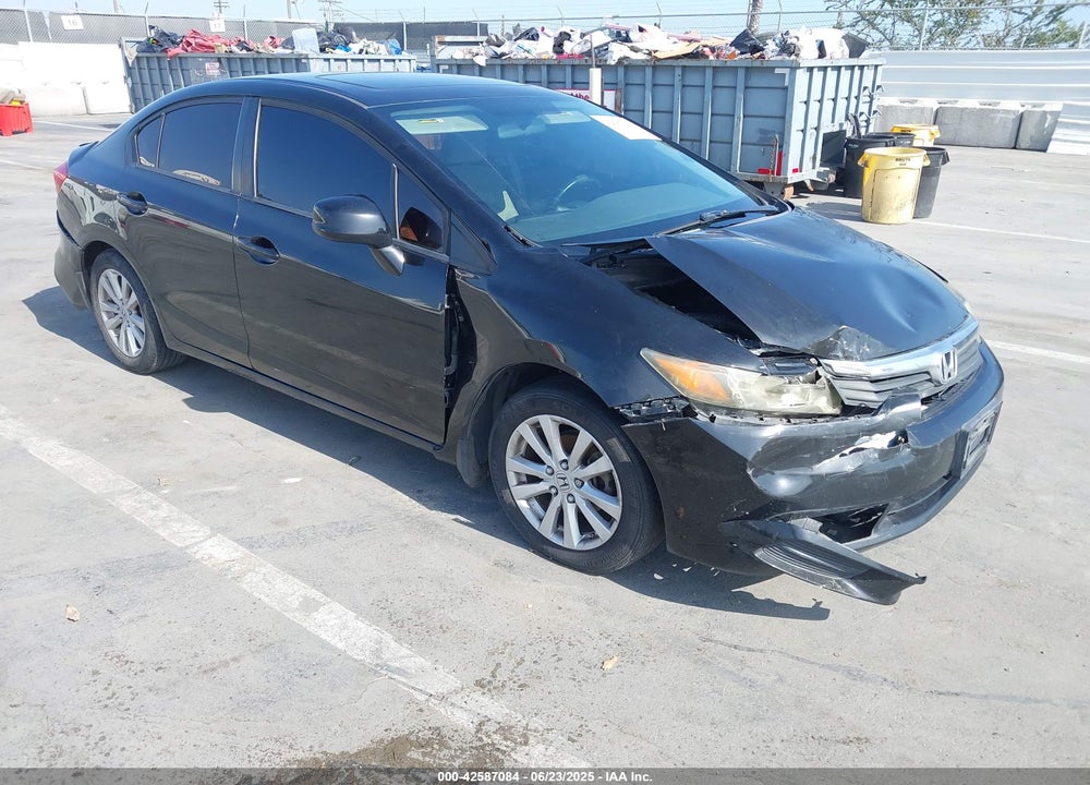 2012 HONDA CIVIC EX VIN: 19XFB2F84CE377861