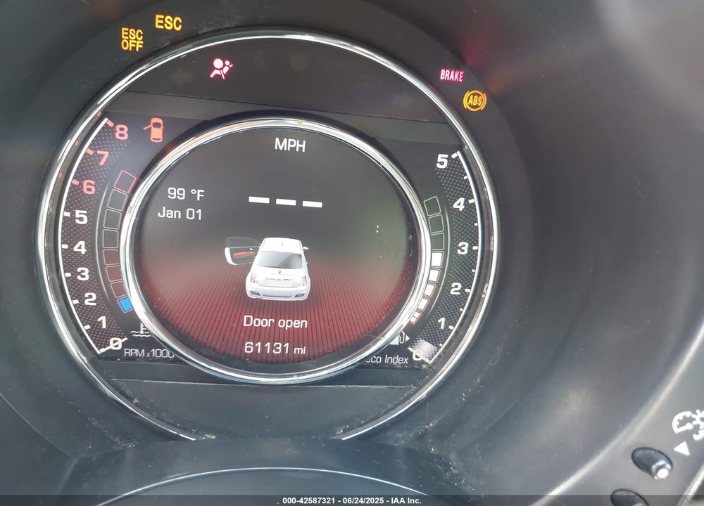 2015 FIAT 500 VIN: 3C3CFFBR1FT753692