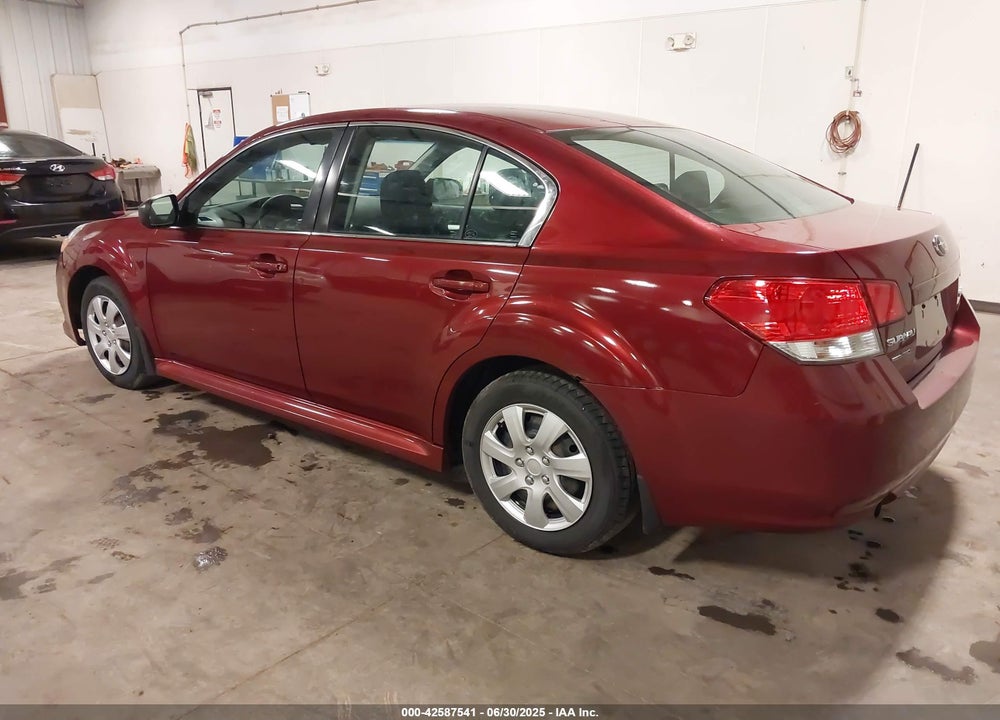 2011 SUBARU LEGACY VIN: 4S3BMBA69B3225577