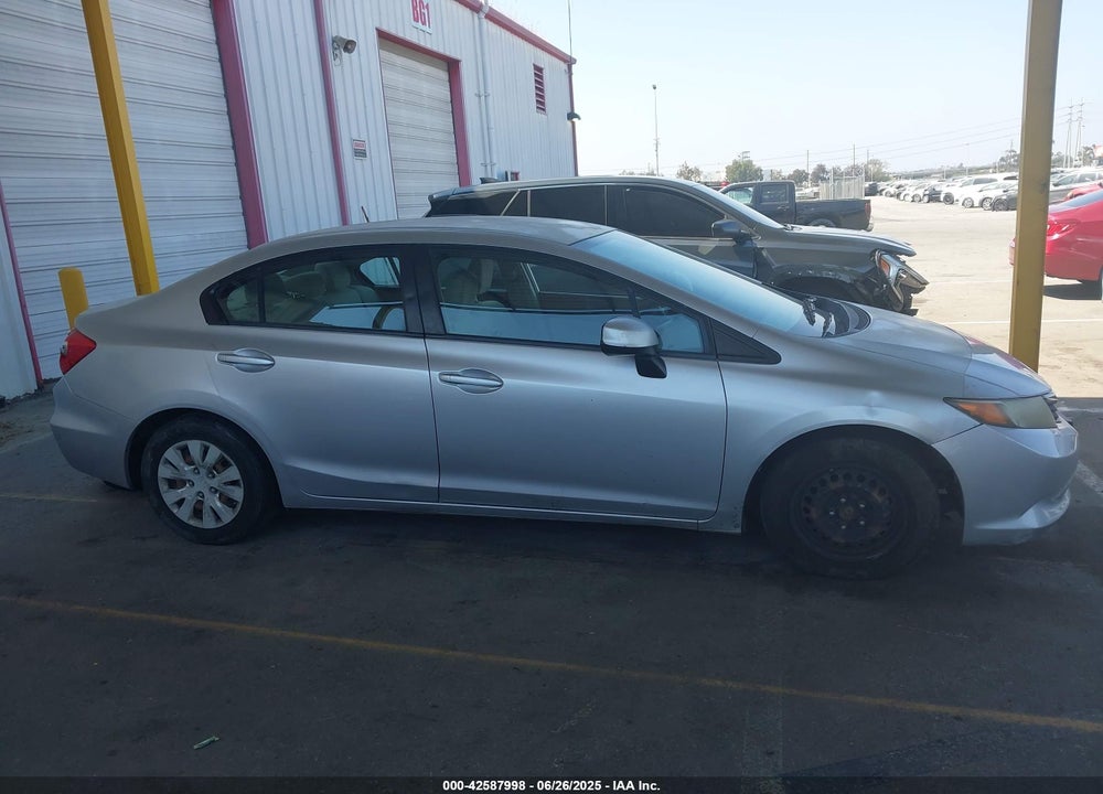 2012 HONDA CIVIC VIN: 2HGFB2F58CH327461