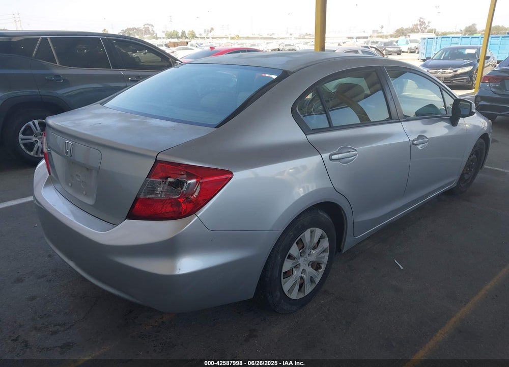 2012 HONDA CIVIC VIN: 2HGFB2F58CH327461
