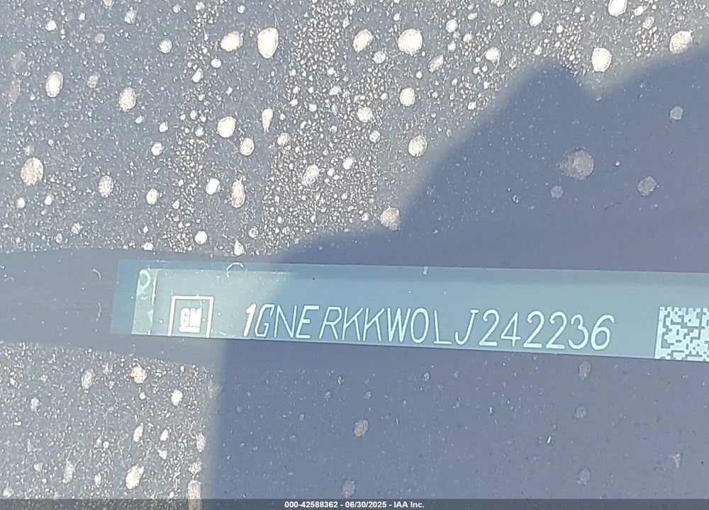 2020 CHEVROLET TRAVERSE FWD PREMIER VIN: 1GNERKKW0LJ242236