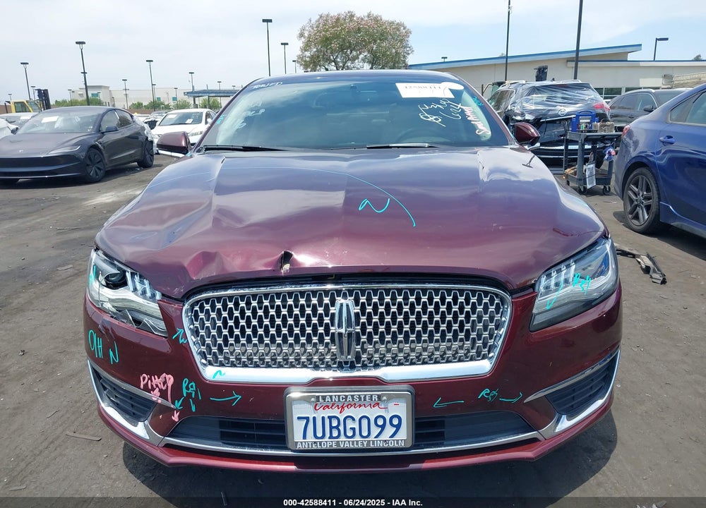 2017 LINCOLN MKZ RESERVE VIN: 3LN6L5E93HR619155