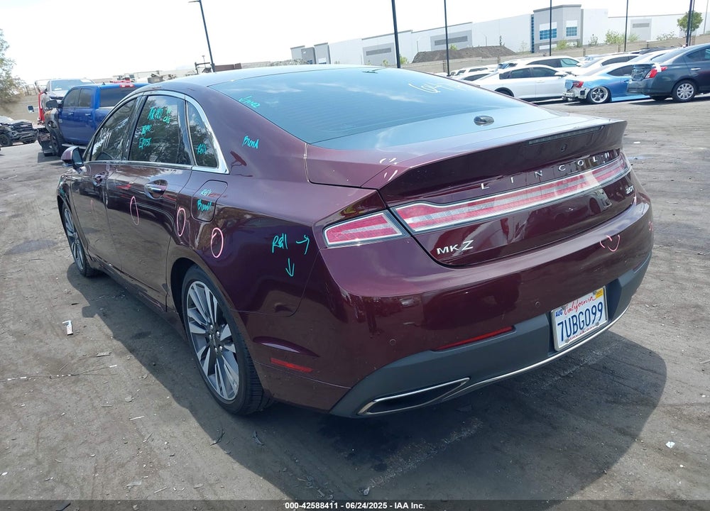 2017 LINCOLN MKZ RESERVE VIN: 3LN6L5E93HR619155