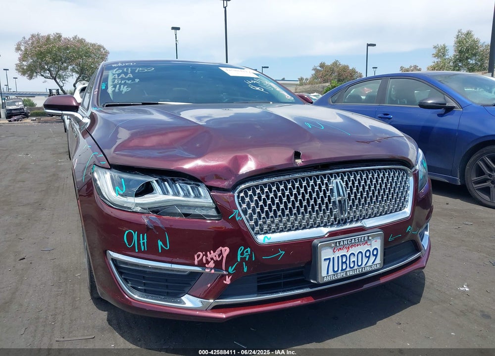 2017 LINCOLN MKZ RESERVE VIN: 3LN6L5E93HR619155