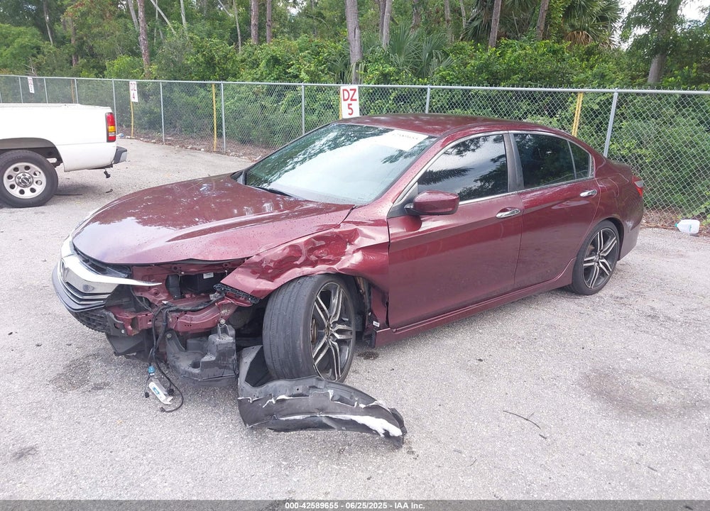 2016 HONDA ACCORD SPORT VIN: 1HGCR2F56GA027002