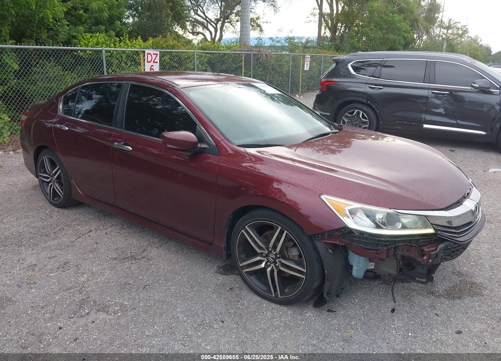 2016 HONDA ACCORD SPORT VIN: 1HGCR2F56GA027002
