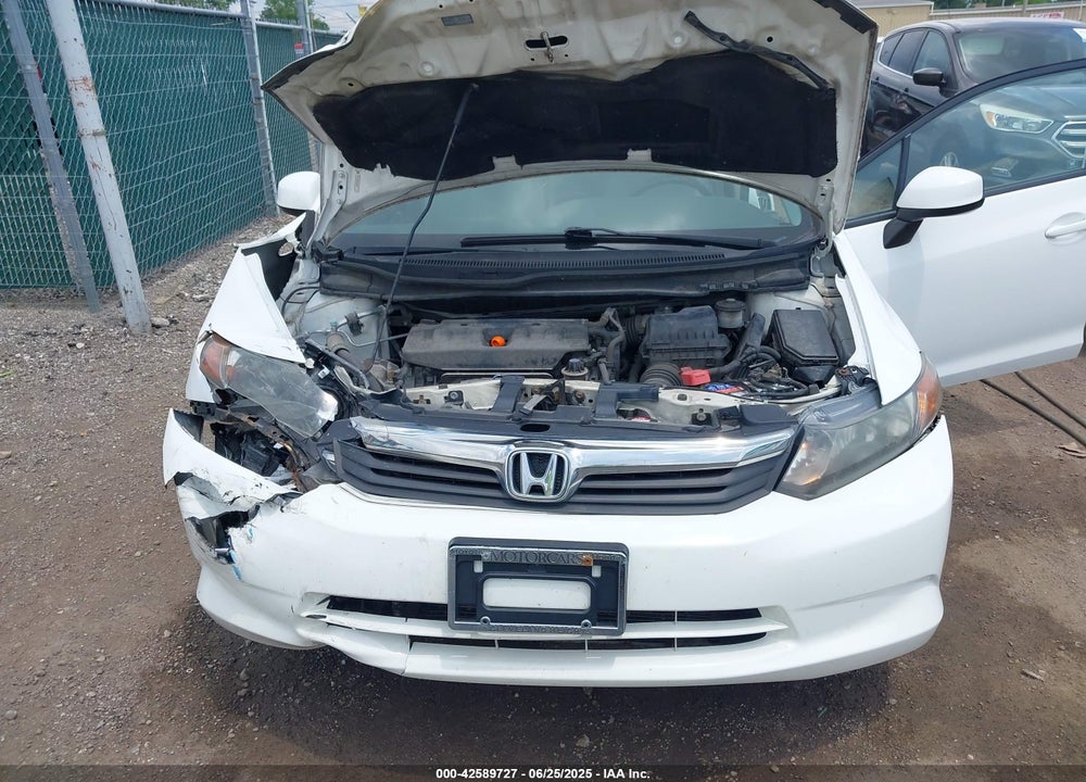 2012 HONDA CIVIC LX VIN: 19XFB2F50CE060813
