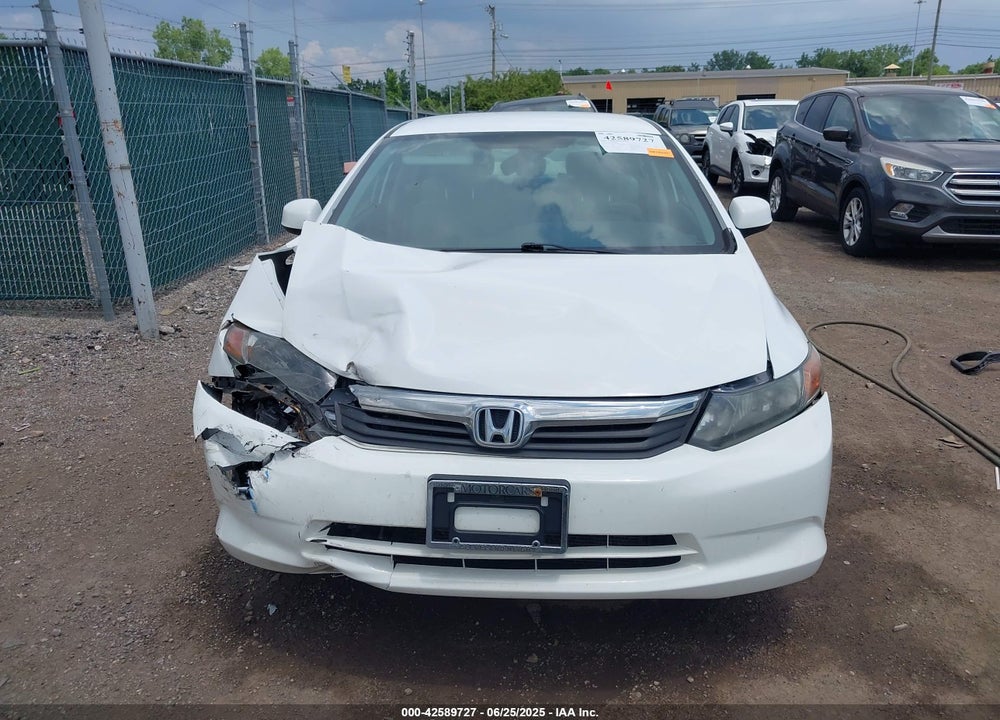 2012 HONDA CIVIC LX VIN: 19XFB2F50CE060813