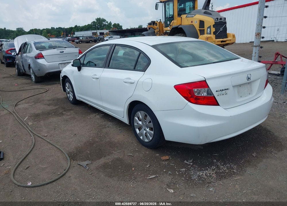 2012 HONDA CIVIC LX VIN: 19XFB2F50CE060813