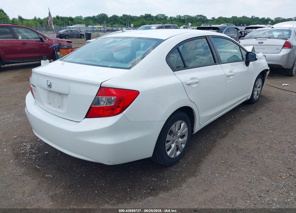2012 HONDA CIVIC LX VIN: 19XFB2F50CE060813