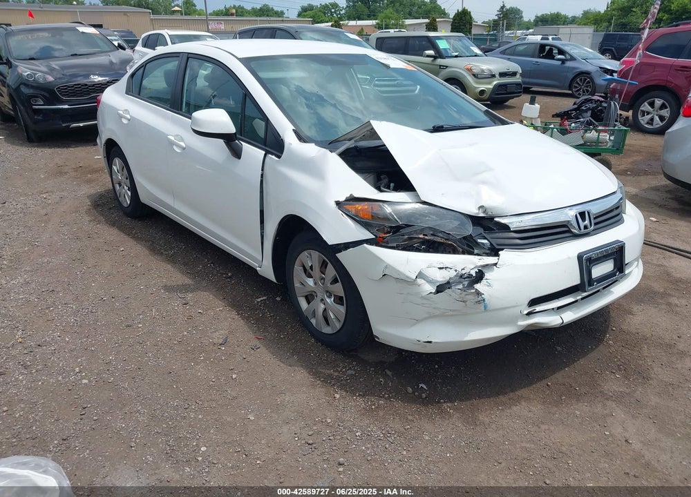 2012 HONDA CIVIC LX VIN: 19XFB2F50CE060813