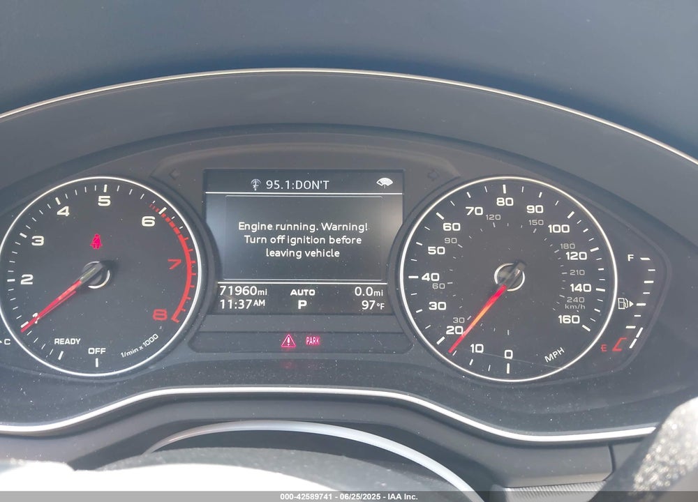 2017 AUDI A4 VIN: WAUANAF44HN002447