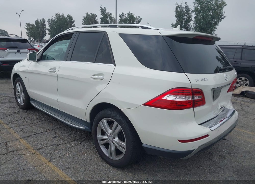 2012 MERCEDES-BENZ M-CLASS VIN: 4JGDA5HBXCA027363