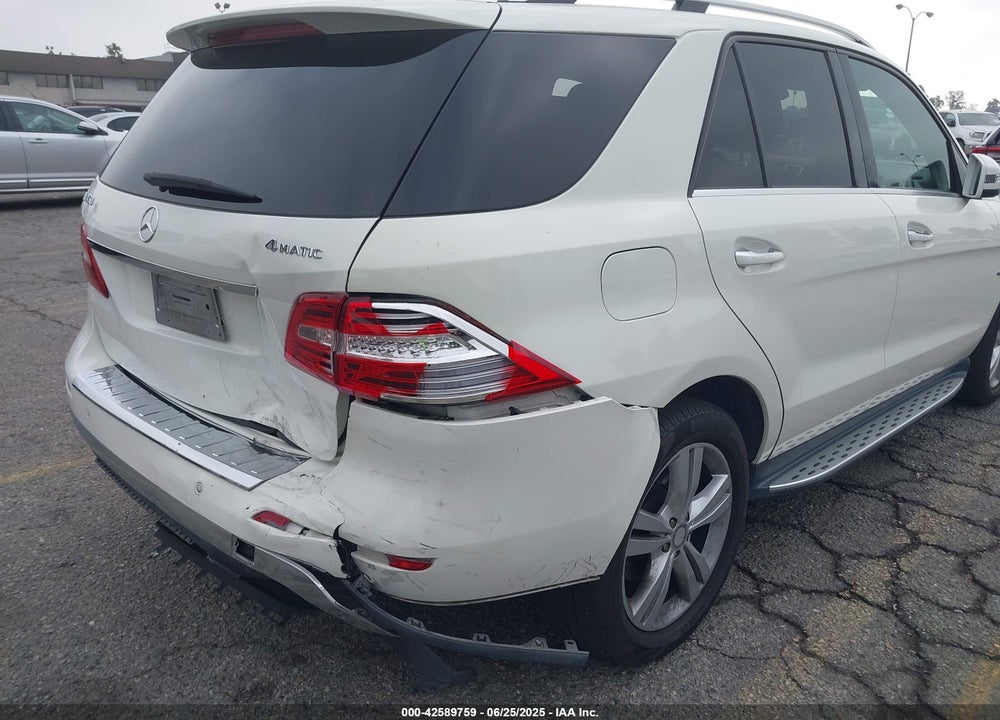 2012 MERCEDES-BENZ M-CLASS VIN: 4JGDA5HBXCA027363