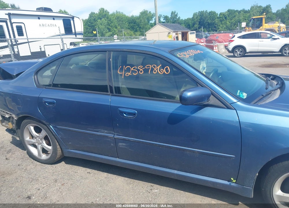 2009 SUBARU LEGACY 2.5I VIN: 4S3BL616197226848
