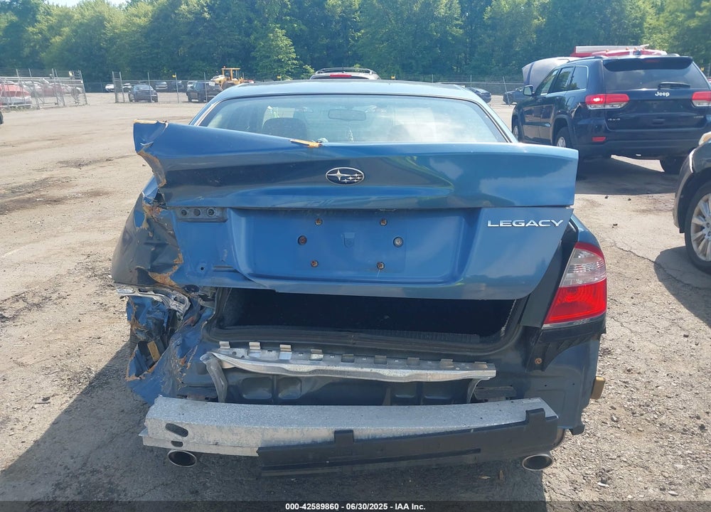 2009 SUBARU LEGACY 2.5I VIN: 4S3BL616197226848