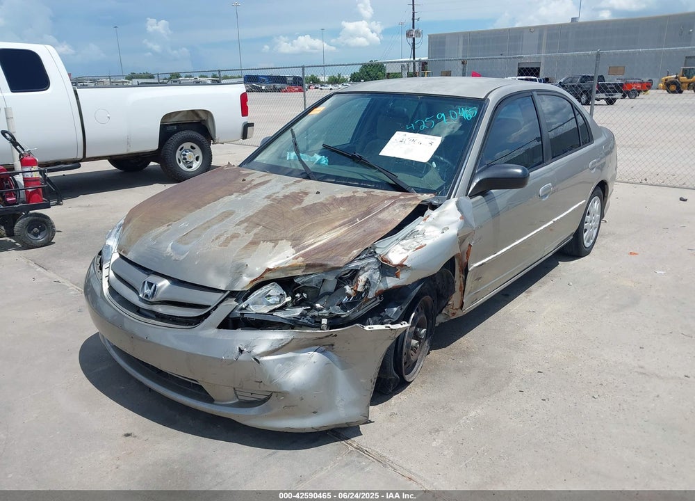 2004 HONDA CIVIC LX VIN: 2HGES16614H547492