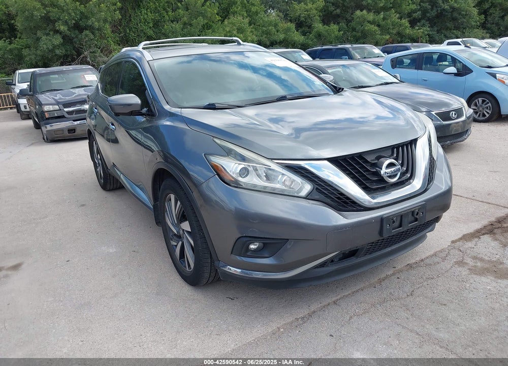 2016 NISSAN MURANO PLATINUM VIN: 5N1AZ2MG4GN120809