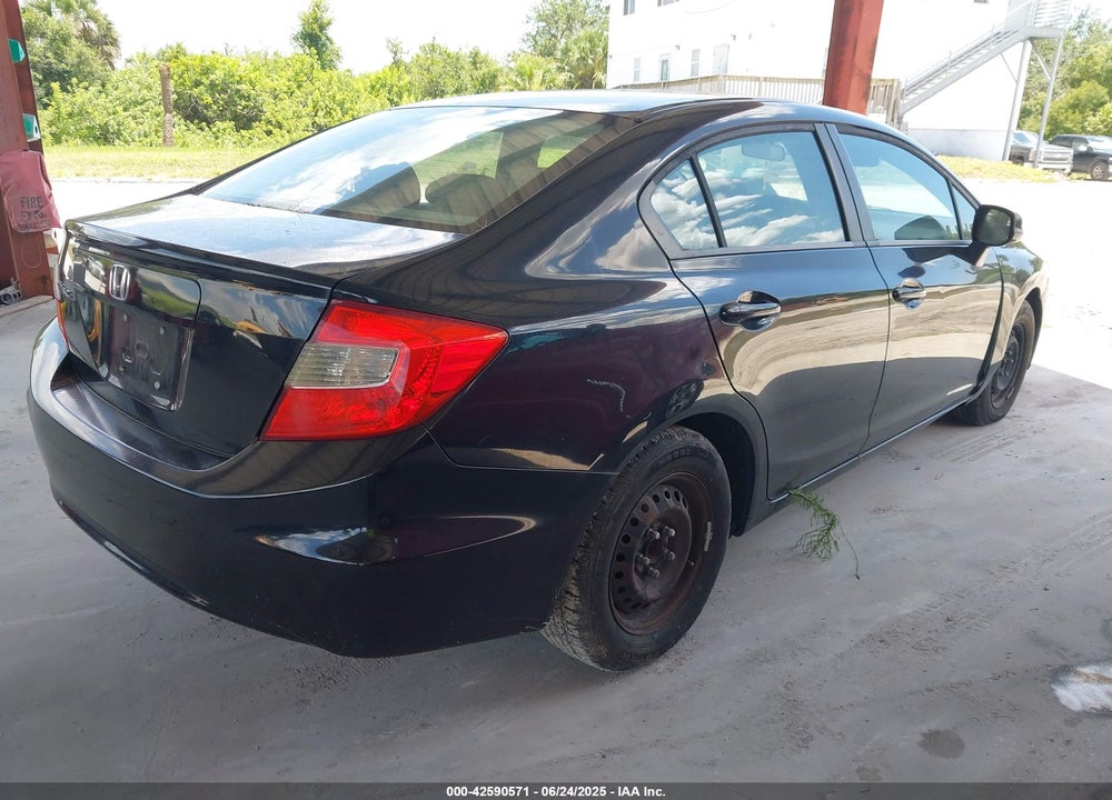2012 HONDA CIVIC LX VIN: 19XFB2F58CE064544