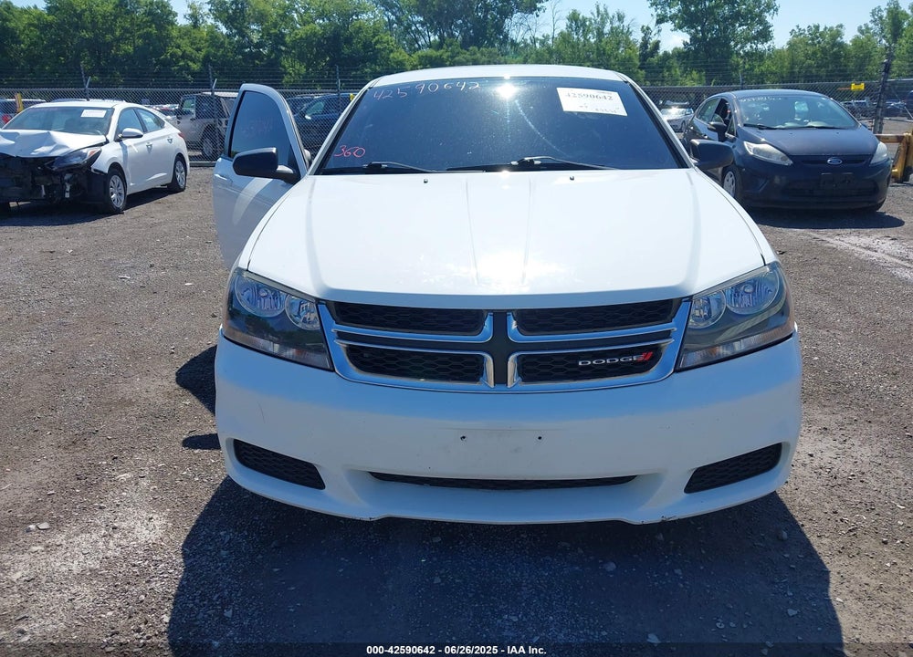 2012 DODGE AVENGER VIN: 1C3CDZAB8CN132523