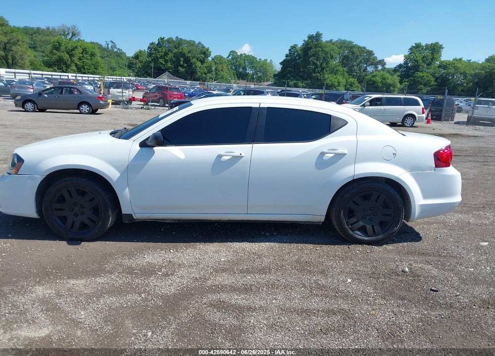 2012 DODGE AVENGER VIN: 1C3CDZAB8CN132523