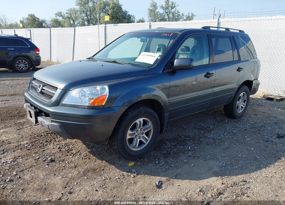 2005 HONDA PILOT EX-L VIN: 5FNYF18515B066489