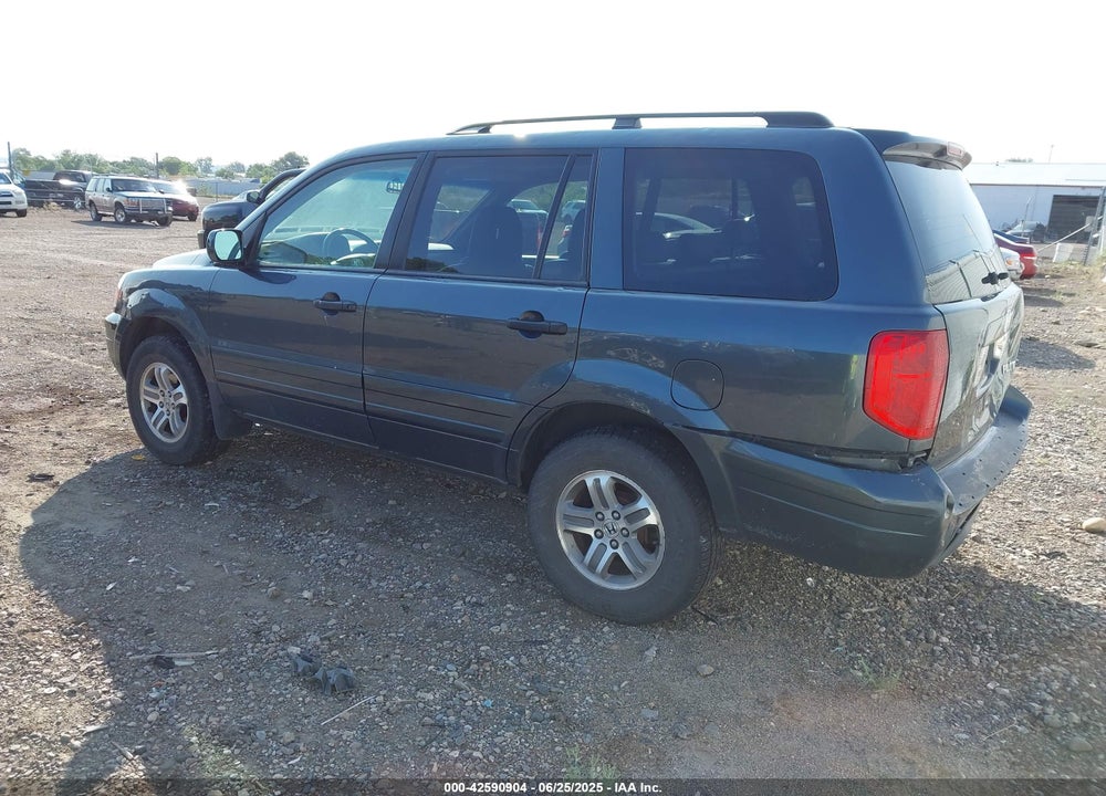 2005 HONDA PILOT EX-L VIN: 5FNYF18515B066489