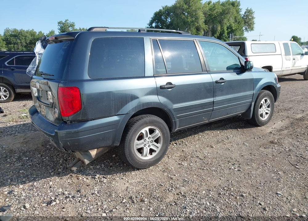 2005 HONDA PILOT EX-L VIN: 5FNYF18515B066489