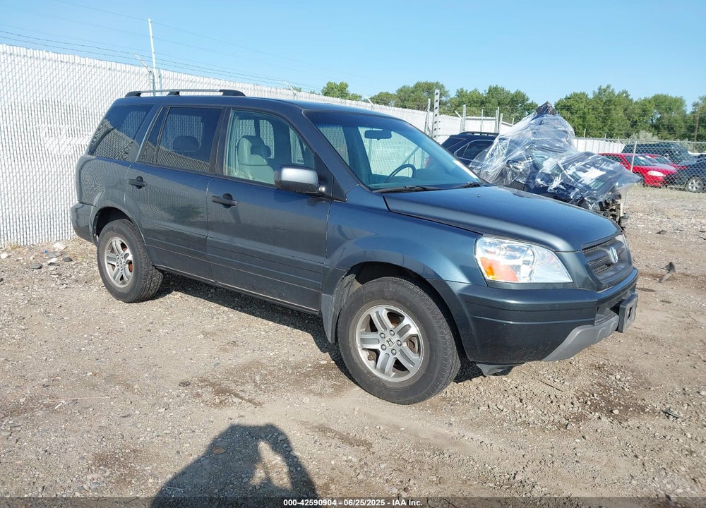 2005 HONDA PILOT EX-L VIN: 5FNYF18515B066489