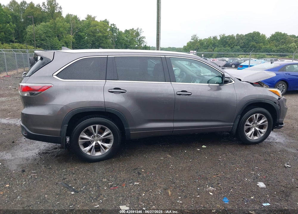 2015 TOYOTA HIGHLANDER XLE V6 VIN: 5TDJKRFHXFS195918