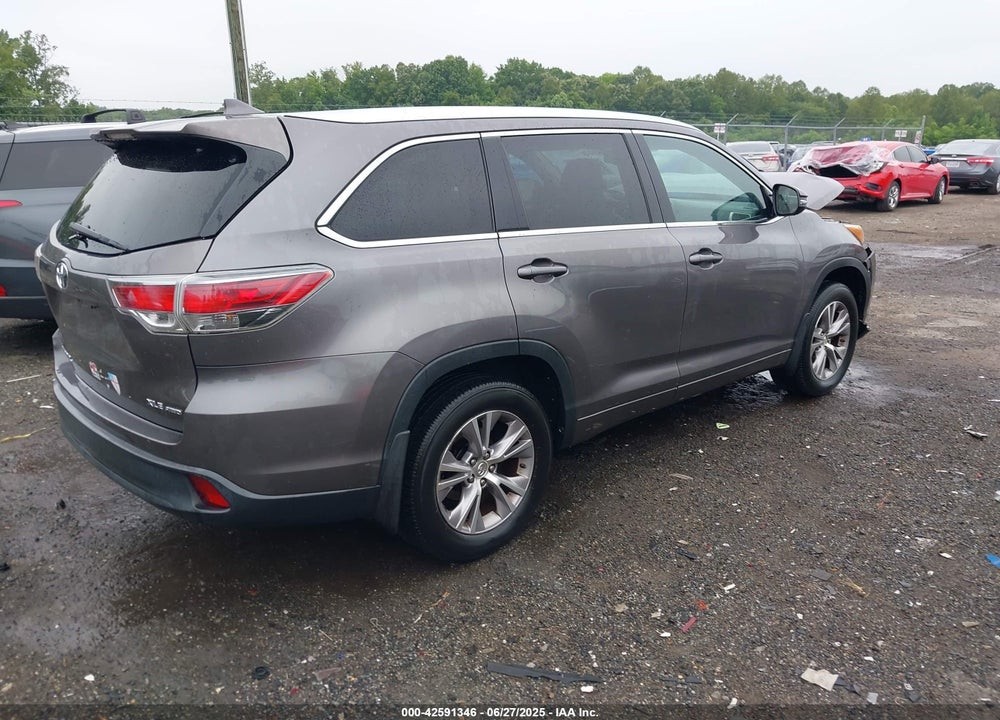 2015 TOYOTA HIGHLANDER XLE V6 VIN: 5TDJKRFHXFS195918