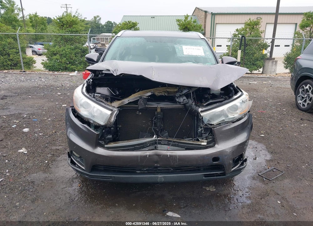 2015 TOYOTA HIGHLANDER XLE V6 VIN: 5TDJKRFHXFS195918