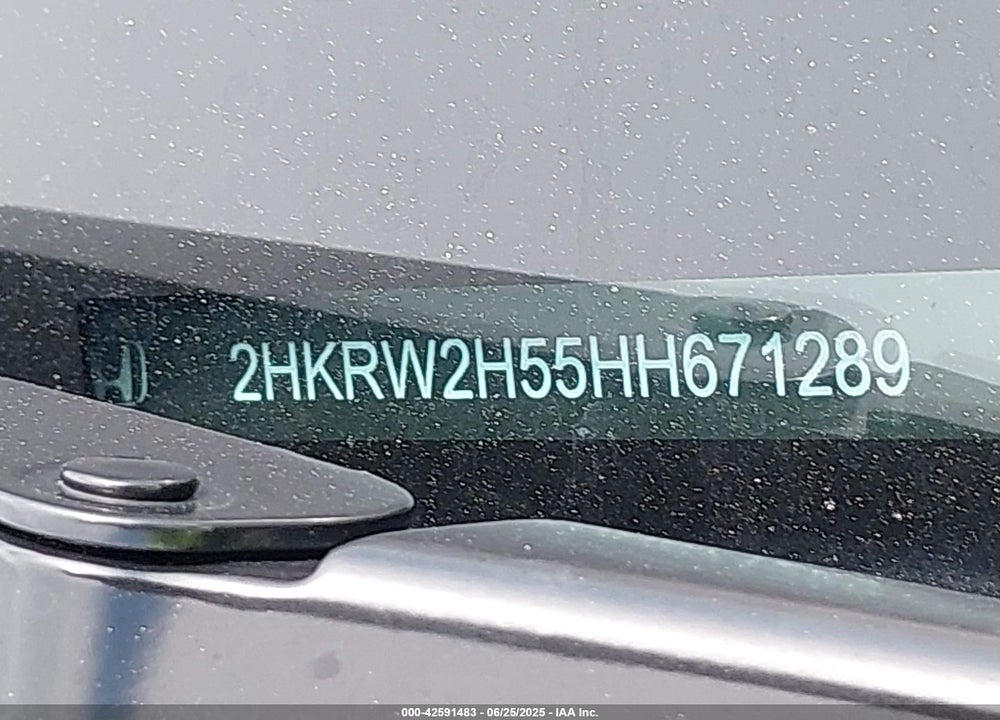 2017 HONDA CR-V VIN: 2HKRW2H55HH671289