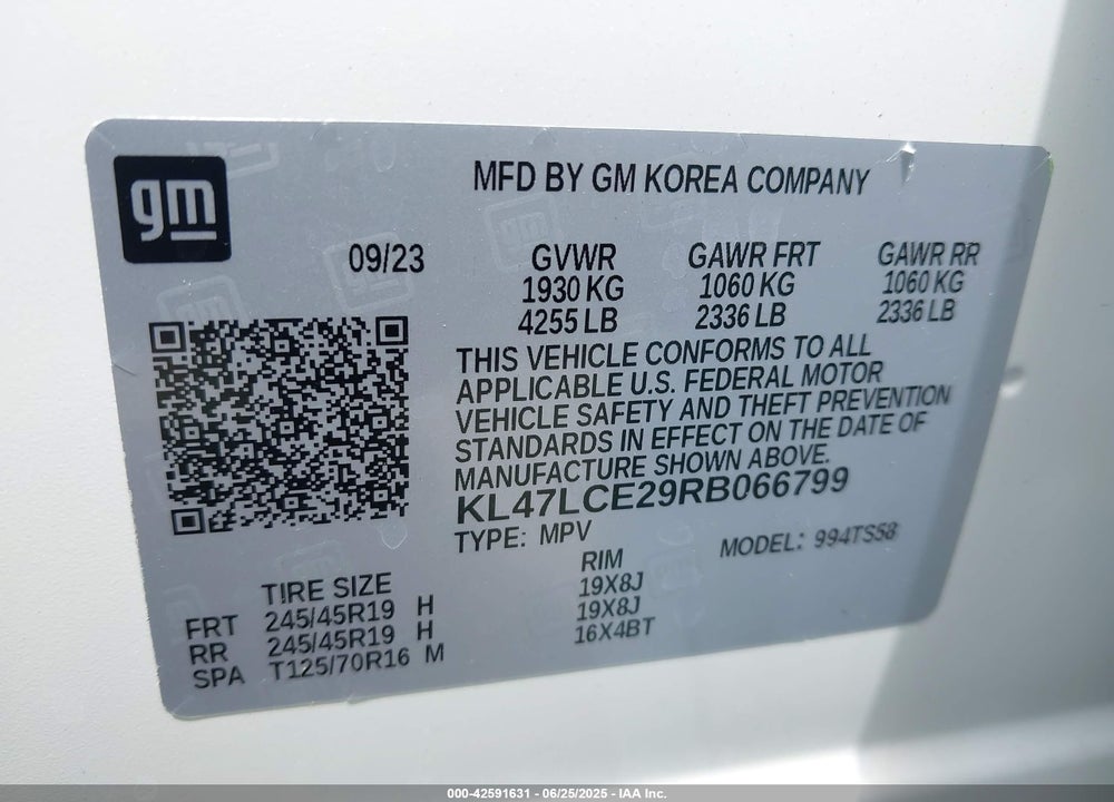 2024 BUICK ENVISTA AVENIR FWD VIN: KL47LCE29RB066799