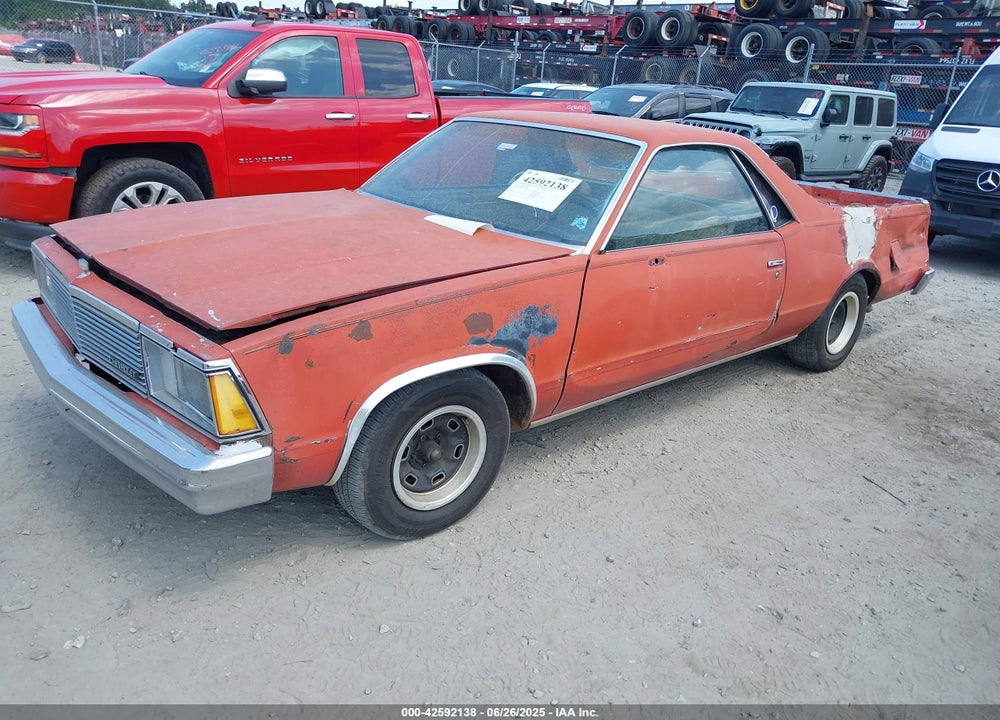 1981 CHEVROLET EL CAMINO VIN: 1GCCW80J0BD460709